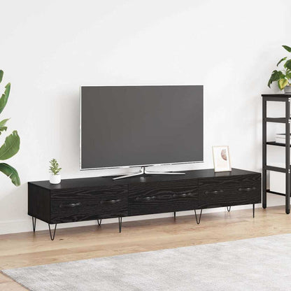 TV Cabinet Black oak 150 x 36 x 30 cm Engineered wood