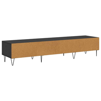 TV Cabinet Black oak 150 x 36 x 30 cm Engineered wood