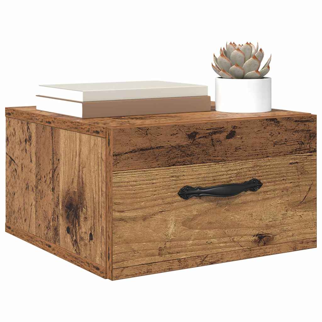 Bedside Cabinet Old wood 35 x 35 x 20 cm Engineered wood