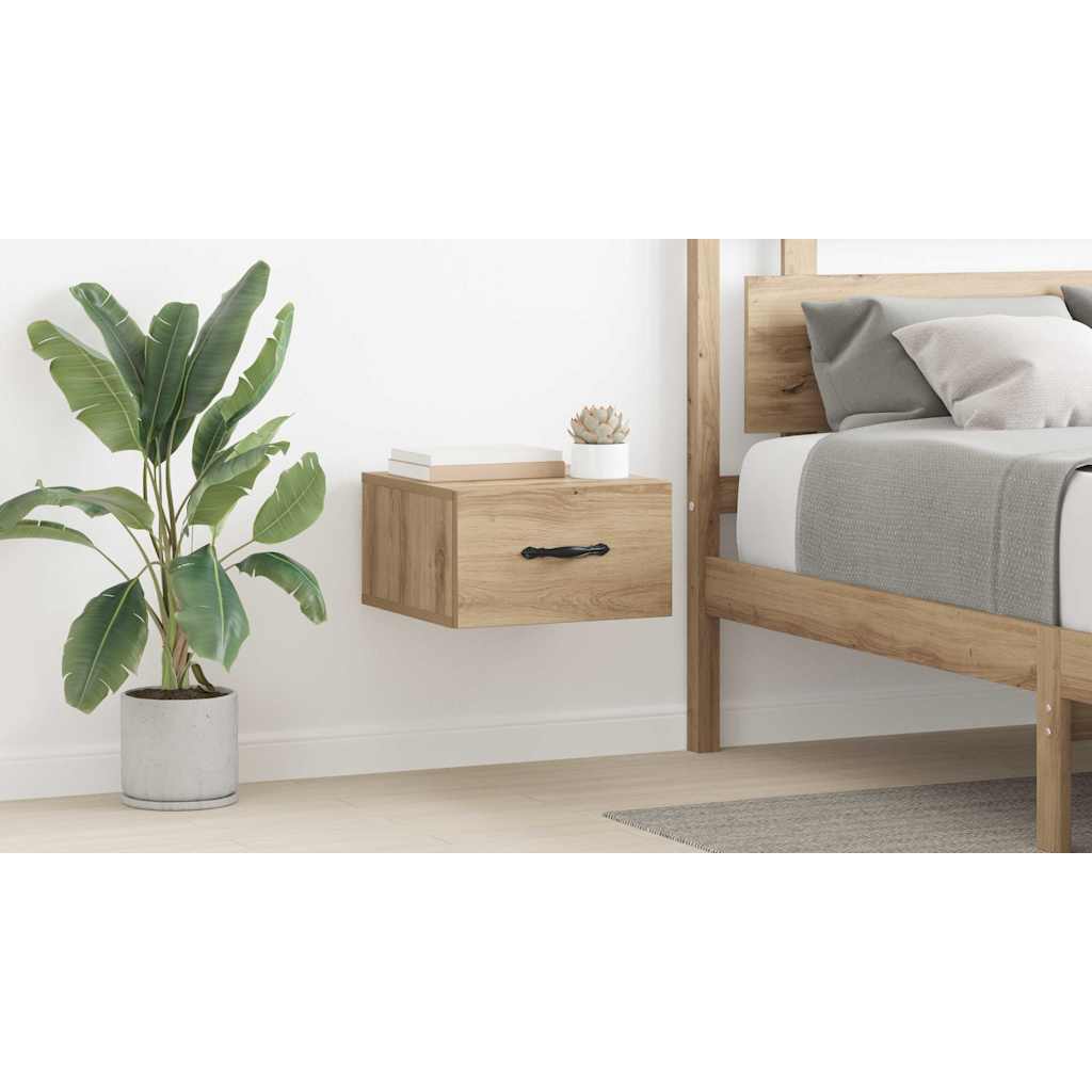 Bedside Cabinet Artisan oak 35 x 35 x 20 cm Engineered wood