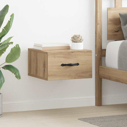 Bedside Cabinet with Drawer 2 pcs Artisan oak 35 x 35 x 20 cm