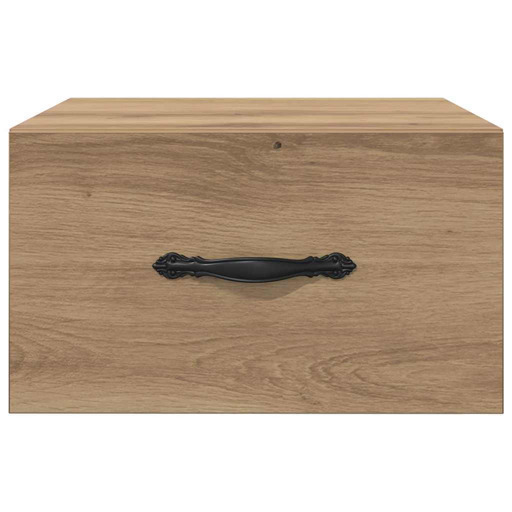 Bedside Cabinet with Drawer 2 pcs Artisan oak 35 x 35 x 20 cm