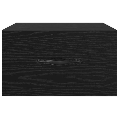 Bedside Cabinet 2 pcs Black oak 35 x 35 x 20 cm Engineered wood