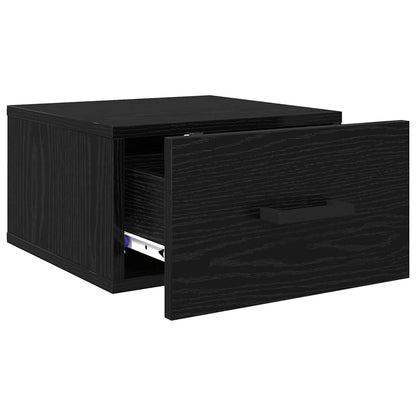 Bedside Cabinet Black oak 35 x 35 x 20 cm Engineered wood