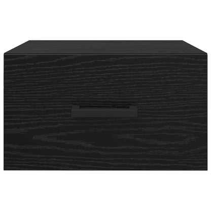 Bedside Cabinet Black oak 35 x 35 x 20 cm Engineered wood