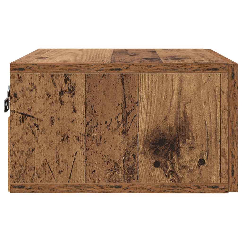 Bedside Cabinet Old Wood 35 x 35 x 20 cm Engineered Wood