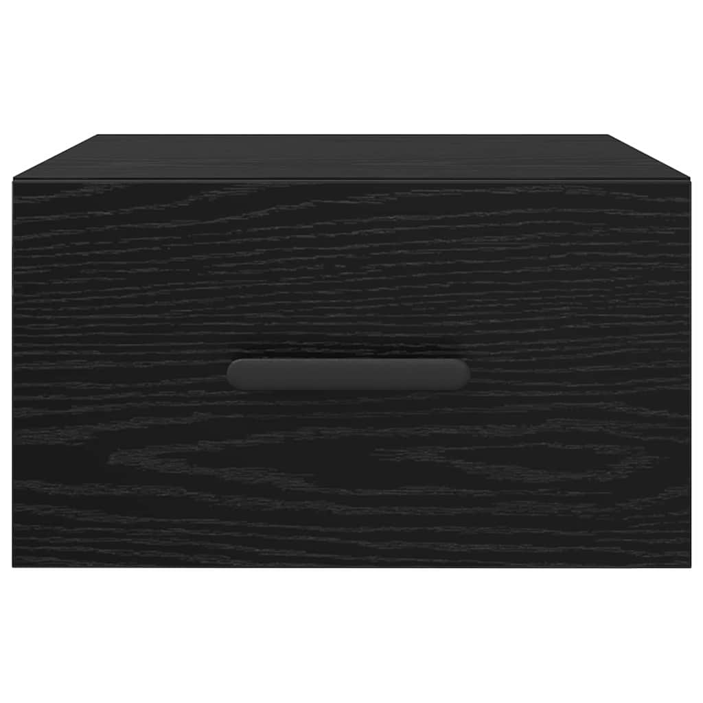 Bedside Cabinet Black Oak 35 x 35 x 20 cm Engineered Wood
