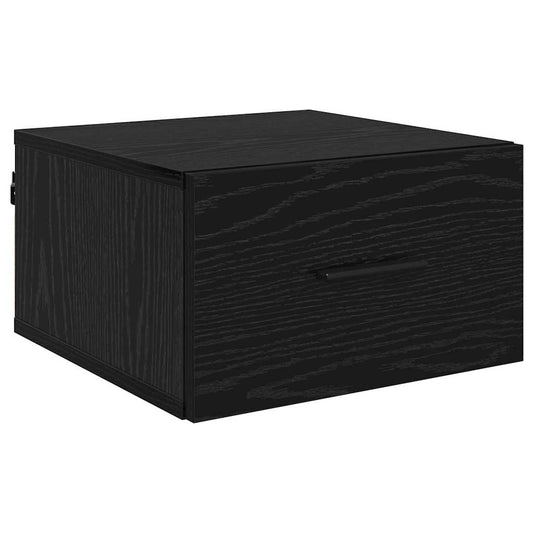 Bedside Cabinet Black oak 35 x 35 x 20 cm Engineered wood