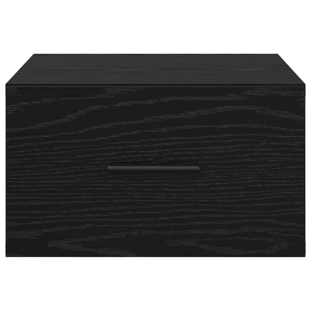 Bedside Cabinet Black oak 35 x 35 x 20 cm Engineered wood