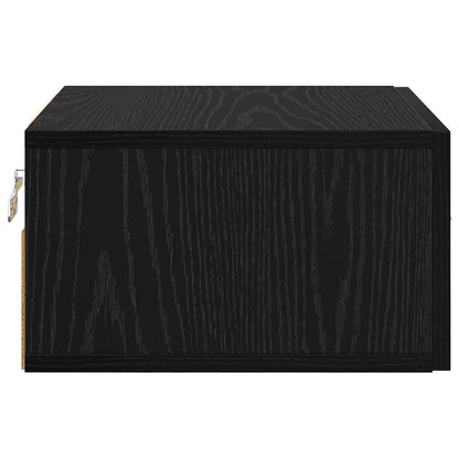 Bedside Cabinet Black oak 35 x 35 x 20 cm Engineered wood