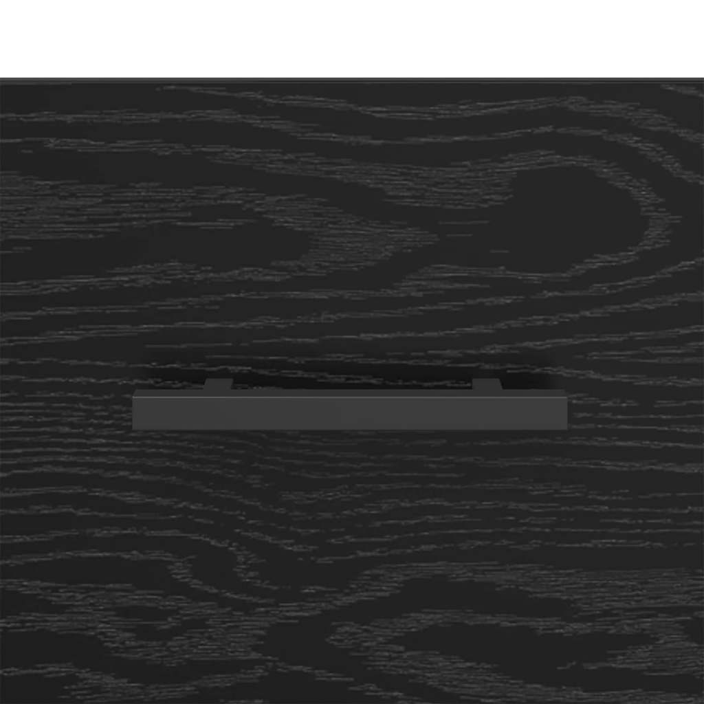 Bedside Cabinet Black oak 35 x 35 x 20 cm Engineered wood