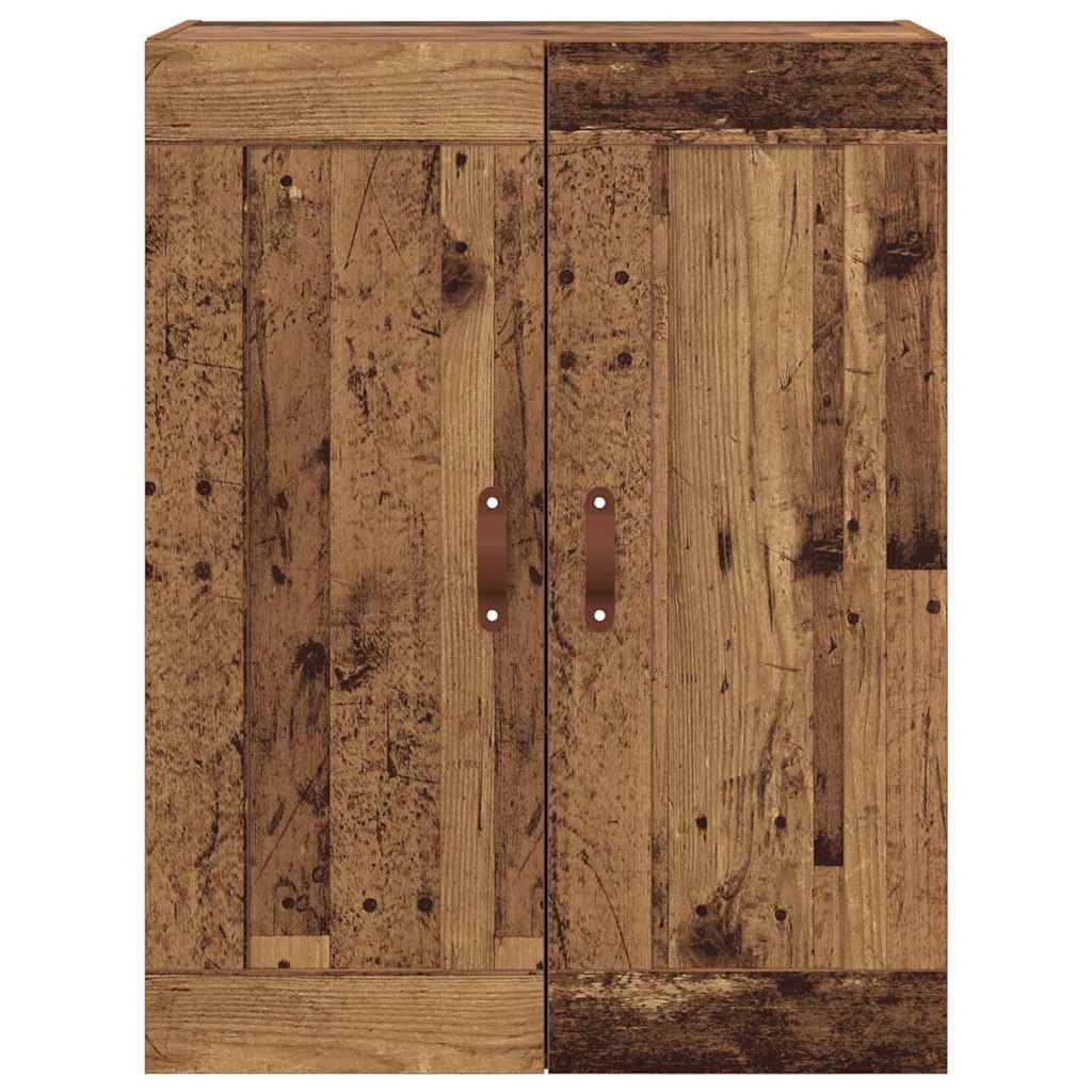 Wall Mounted Cabinet Old Wood 69.5 x 34 x 90 cm Engineered Wood
