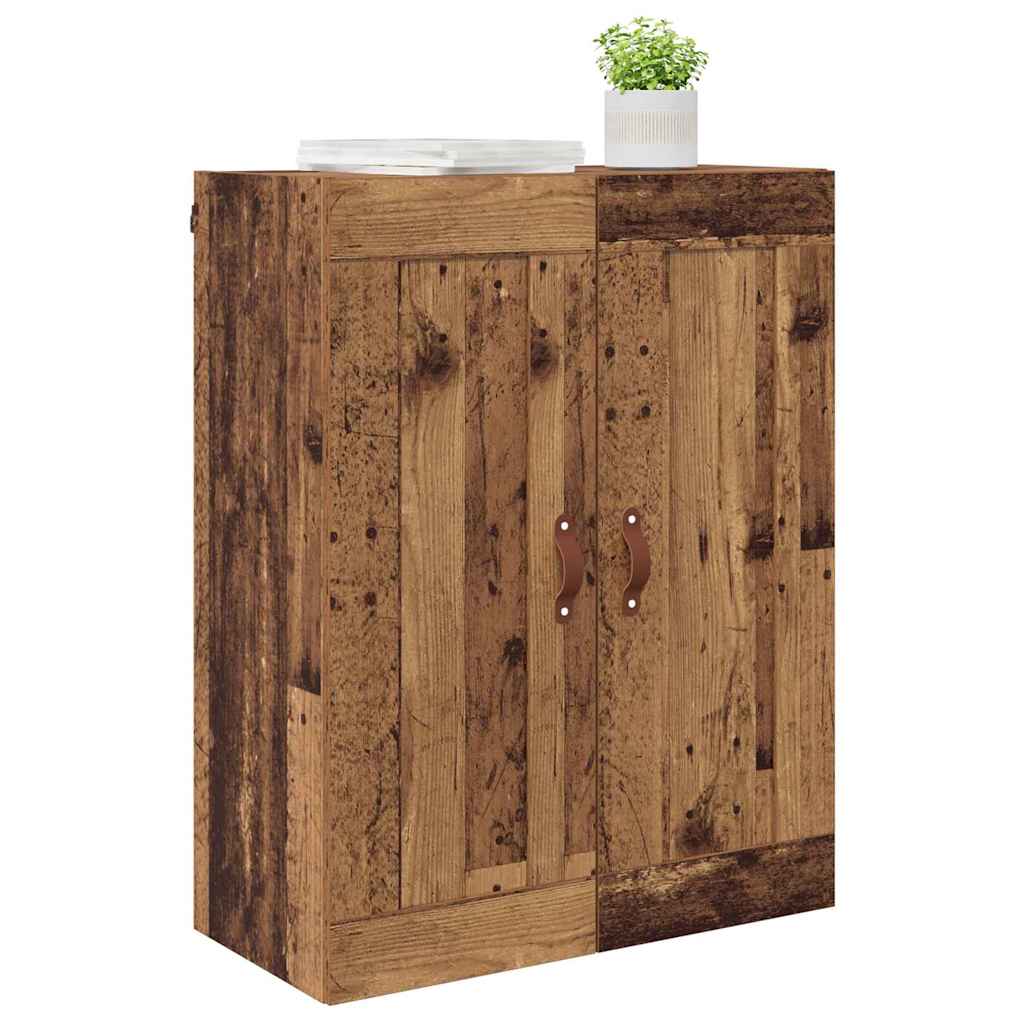 Wall Mounted Cabinet Old Wood 69.5 x 34 x 90 cm Engineered Wood