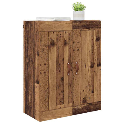 Wall Mounted Cabinet Old Wood 69.5 x 34 x 90 cm Engineered Wood