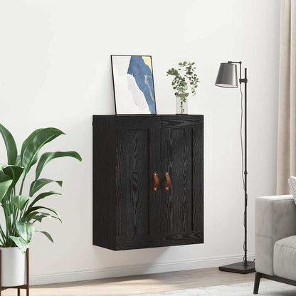 Wall Mounted Cabinet Black Oak 69.5 x 34 x 90 cm