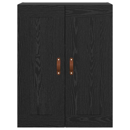 Wall Mounted Cabinet Black Oak 69.5 x 34 x 90 cm