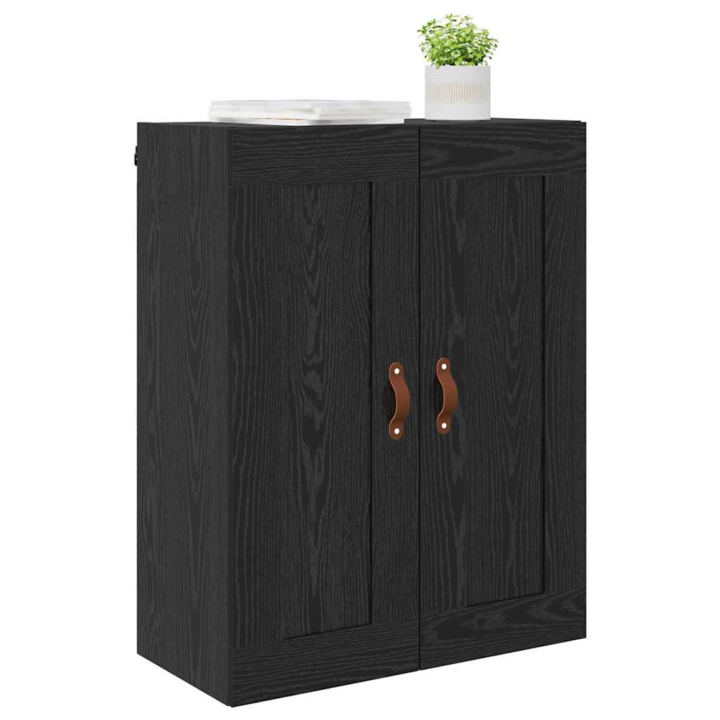 Wall Mounted Cabinet Black Oak 69.5 x 34 x 90 cm