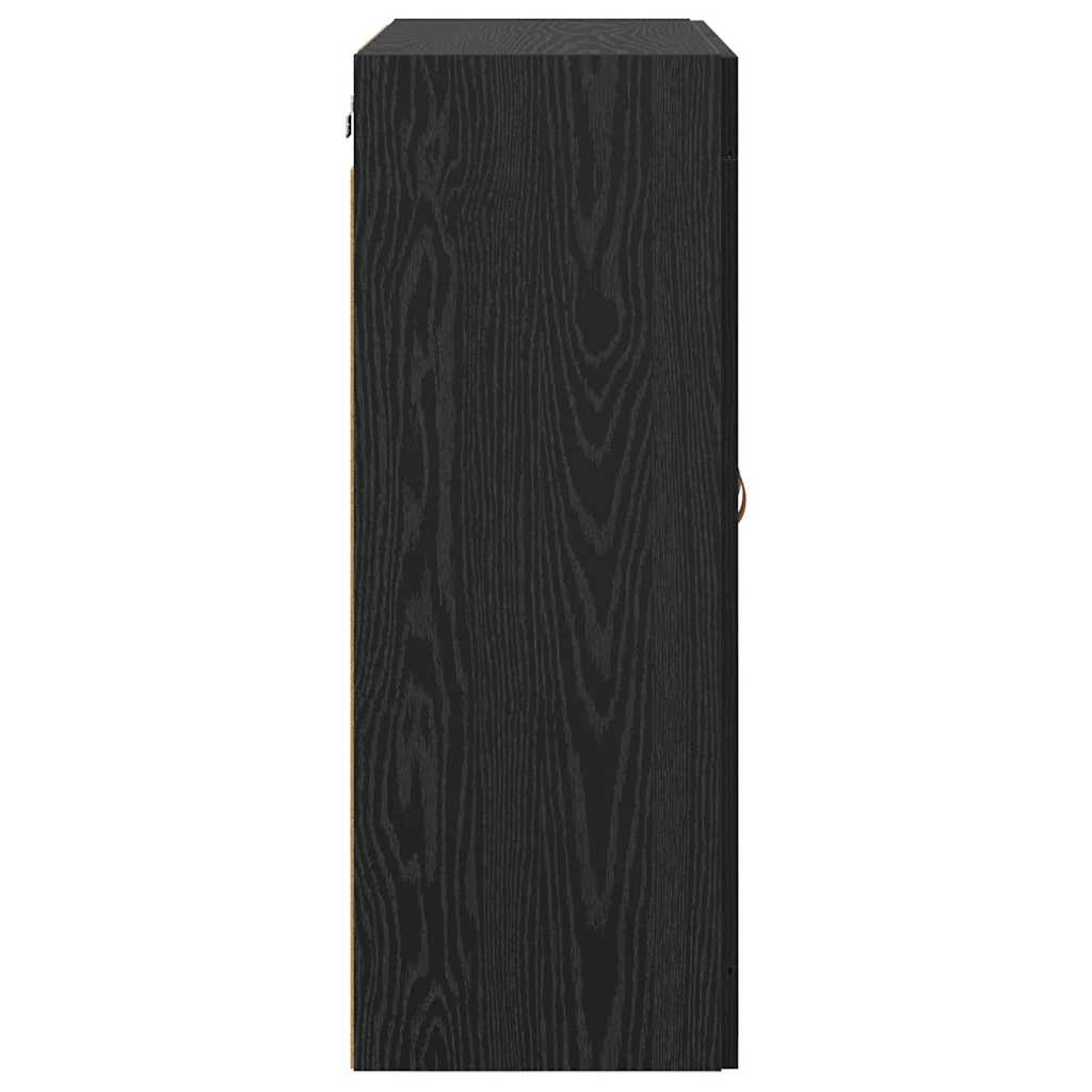 Wall Mounted Cabinet Black Oak 69.5 x 34 x 90 cm