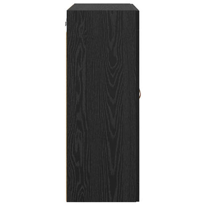 Wall Mounted Cabinet Black Oak 69.5 x 34 x 90 cm