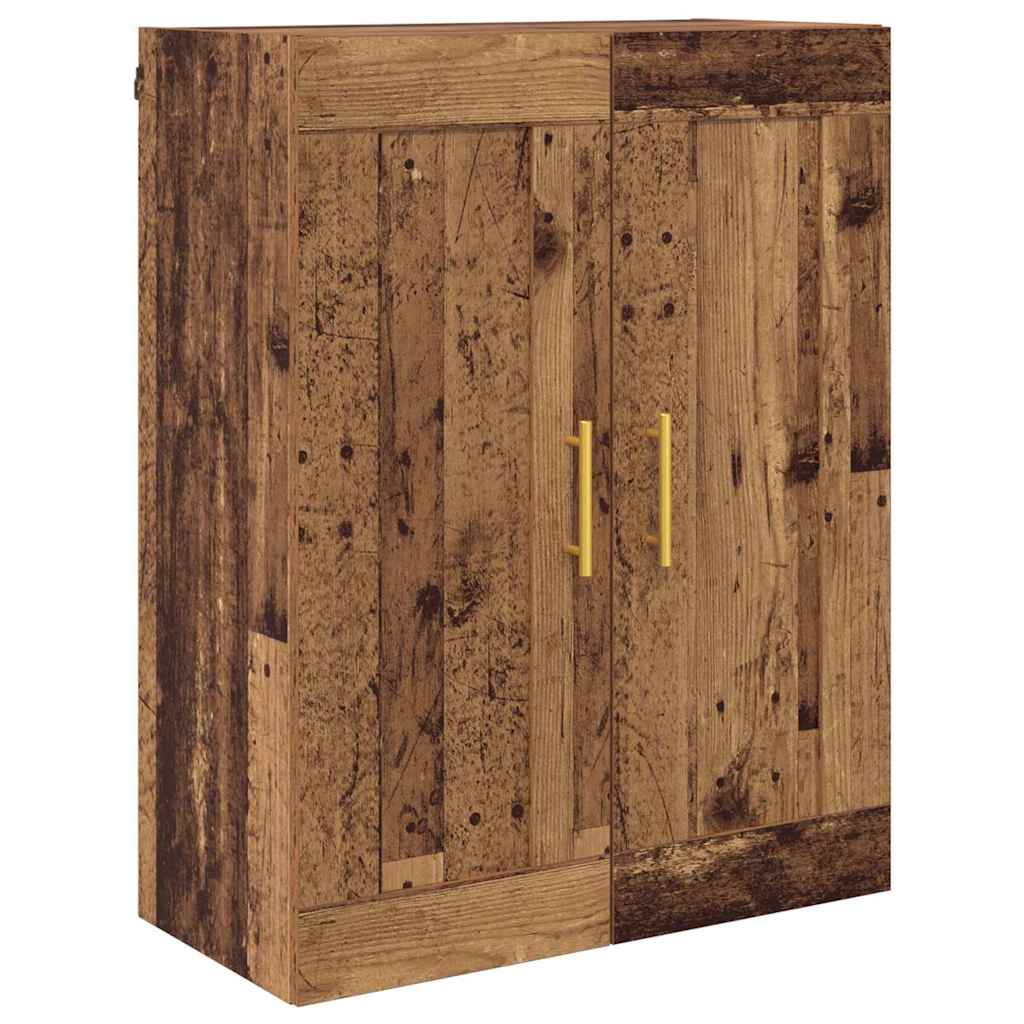 Wall Mounted Cabinet Old Wood 69.5 x 34 x 90 cm Engineered Wood