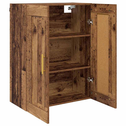 Wall Mounted Cabinet Old Wood 69.5 x 34 x 90 cm Engineered Wood