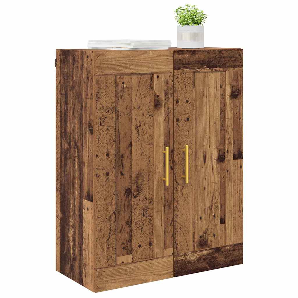 Wall Mounted Cabinet Old Wood 69.5 x 34 x 90 cm Engineered Wood