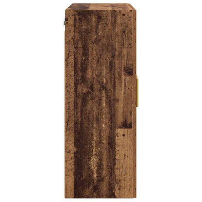 Wall Mounted Cabinet Old Wood 69.5 x 34 x 90 cm Engineered Wood