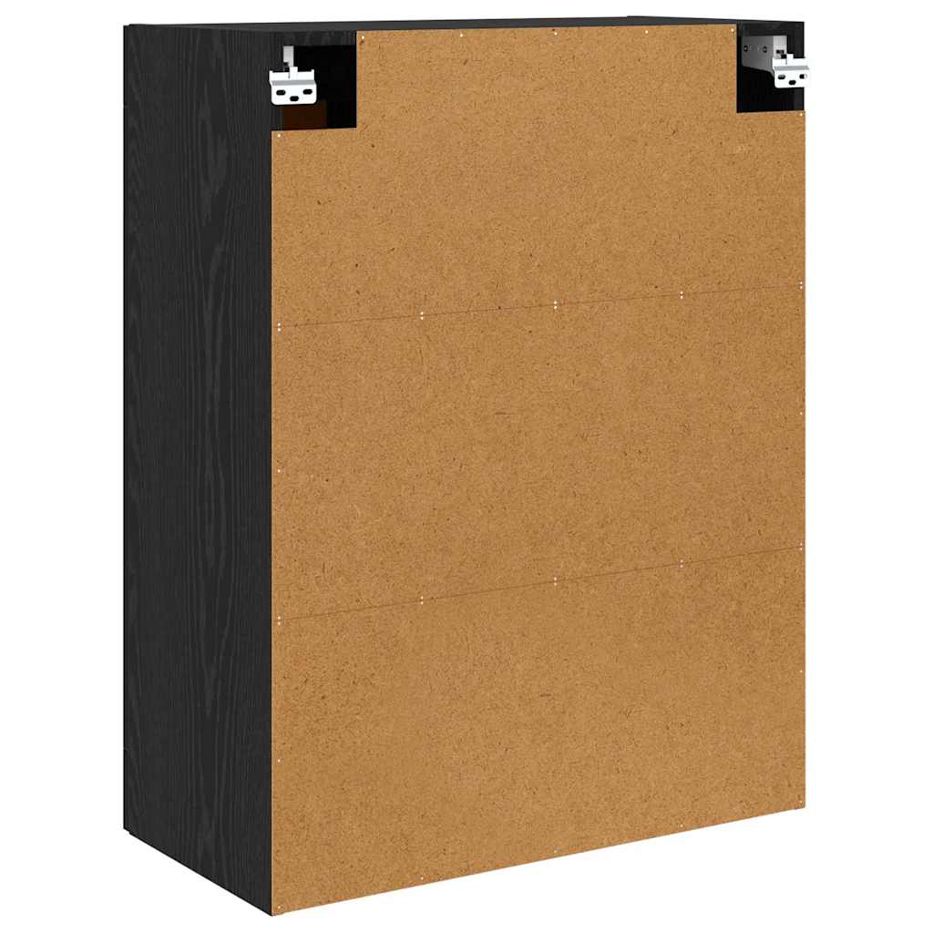 Wall Mounted Cabinet Black Oak 69.5 x 34 x 90 cm