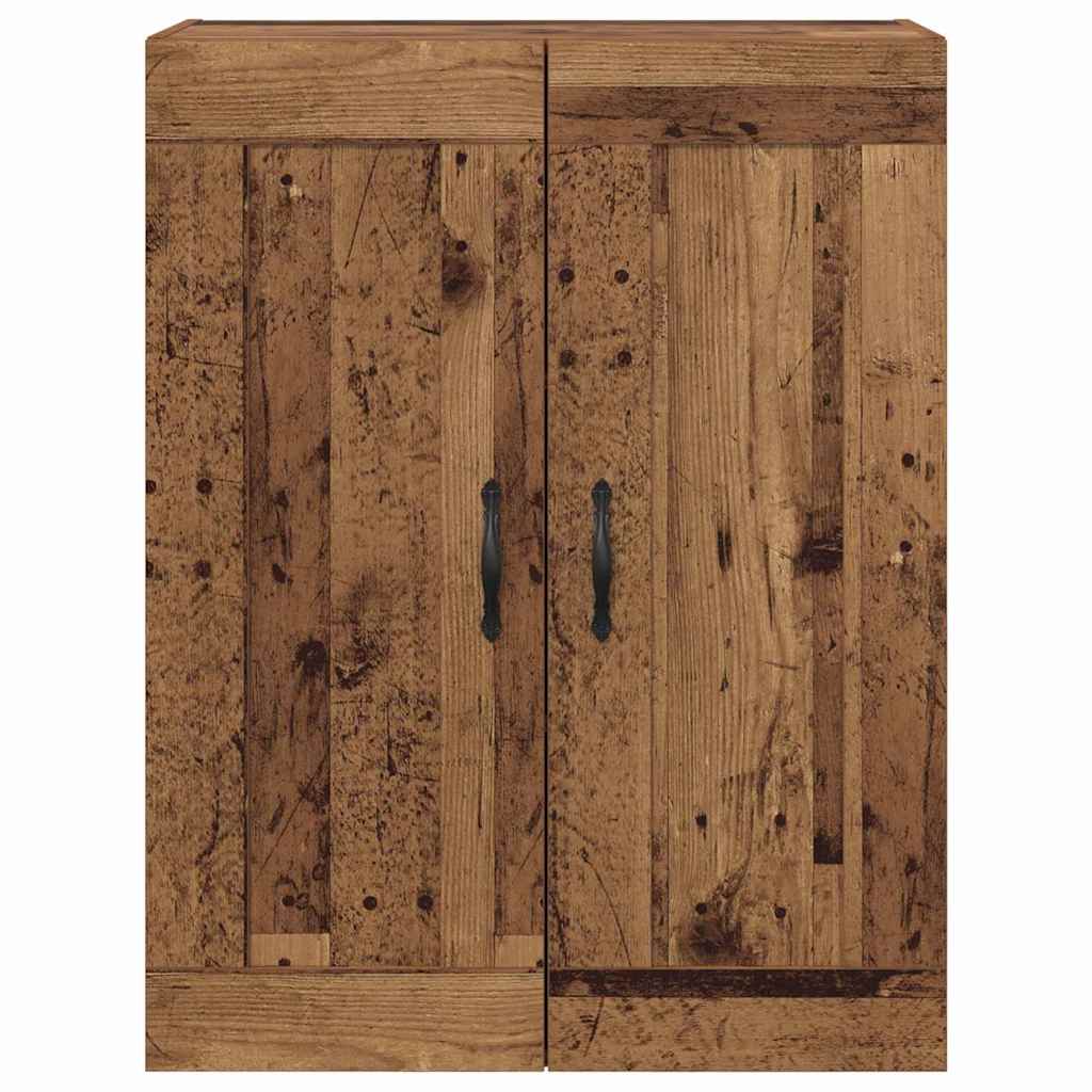 Wall Mounted Cabinet Old Wood 69.5 x 34 x 90 cm Engineered Wood