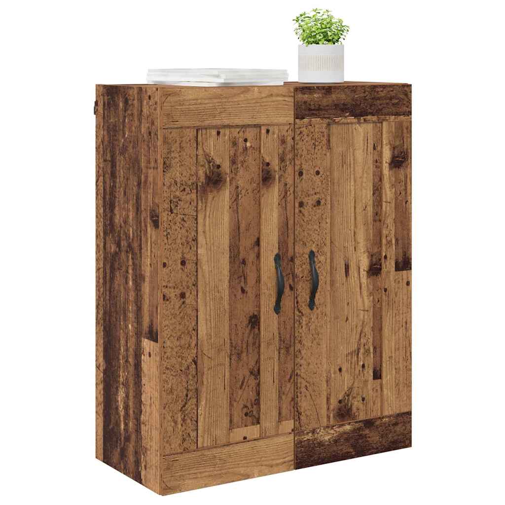 Wall Mounted Cabinet Old Wood 69.5 x 34 x 90 cm Engineered Wood