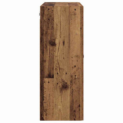 Wall Mounted Cabinet Old Wood 69.5 x 34 x 90 cm Engineered Wood