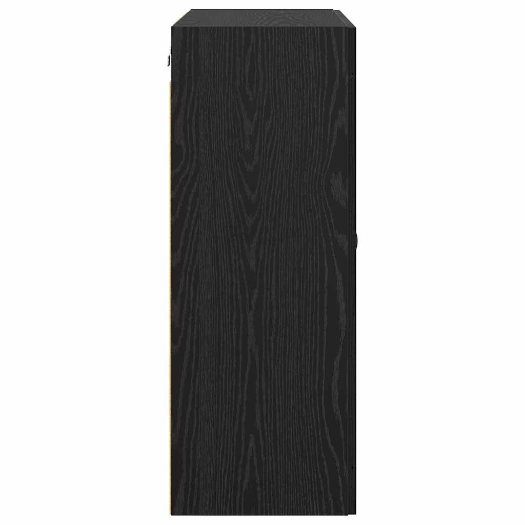 Wall Mounted Cabinet Black Oak 69.5 x 34 x 90 cm