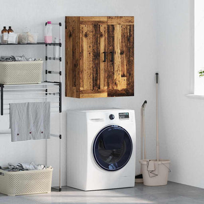 Wall Mounted Cabinet Old Wood 69.5 x 34 x 90 cm Engineered Wood