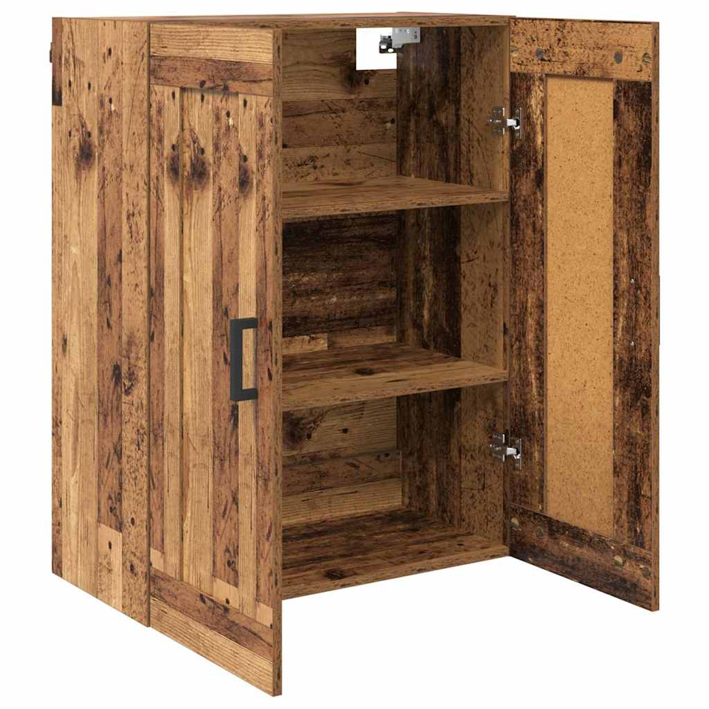 Wall Mounted Cabinet Old Wood 69.5 x 34 x 90 cm Engineered Wood