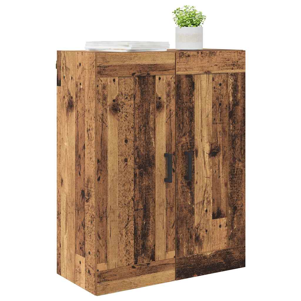 Wall Mounted Cabinet Old Wood 69.5 x 34 x 90 cm Engineered Wood