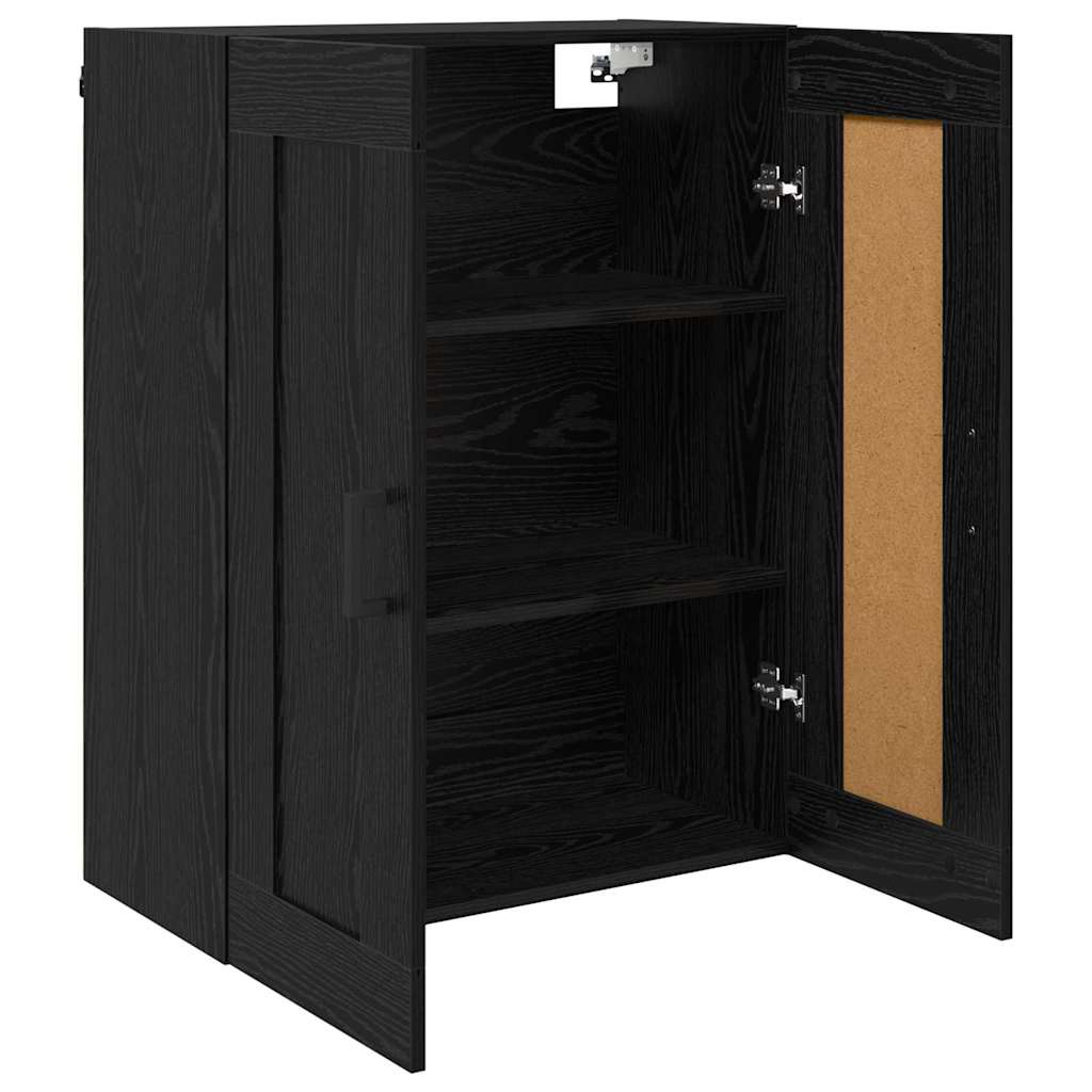 Wall Mounted Cabinet Black Oak 69.5 x 34 x 90 cm