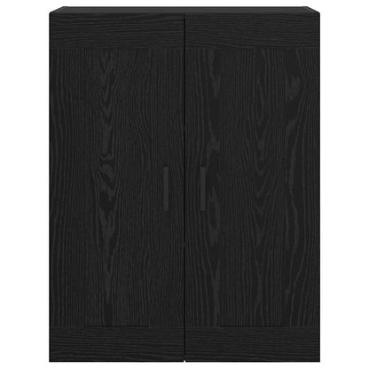 Wall Mounted Cabinet Black Oak 69.5 x 34 x 90 cm