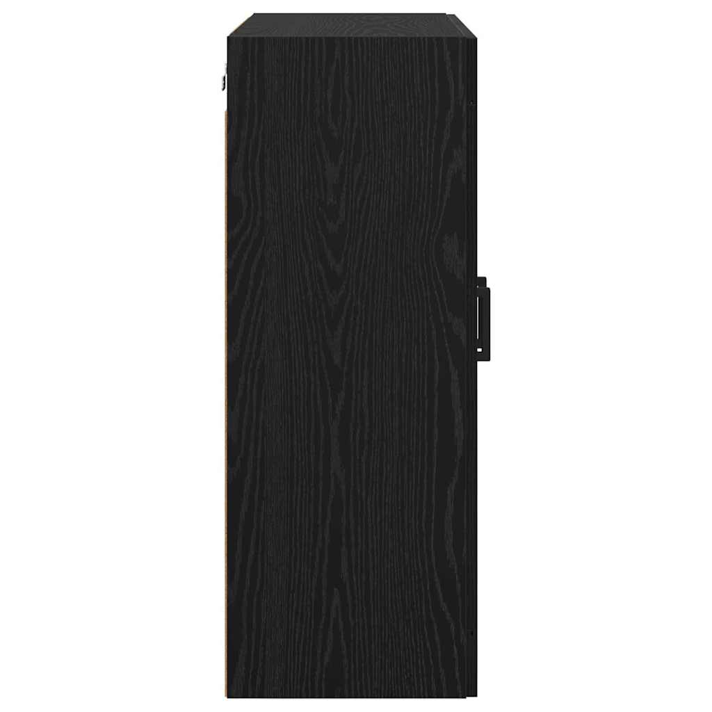 Wall Mounted Cabinet Black Oak 69.5 x 34 x 90 cm