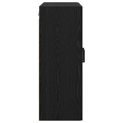 Wall Mounted Cabinet Black Oak 69.5 x 34 x 90 cm