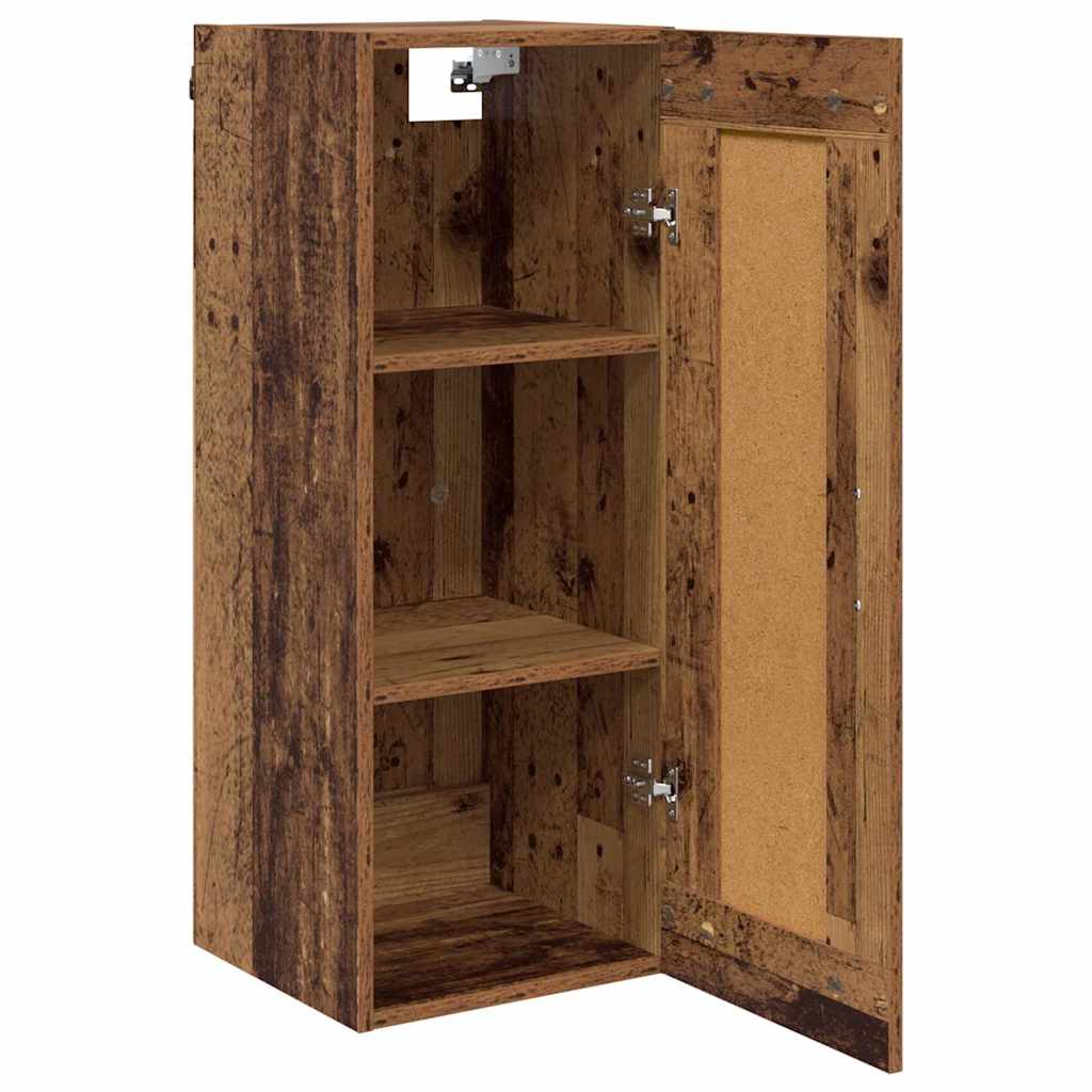 Wall Mounted Cabinet Old Wood 34.5 x 34 x 90 cm Engineered Wood