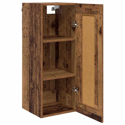Wall Mounted Cabinet Old Wood 34.5 x 34 x 90 cm Engineered Wood