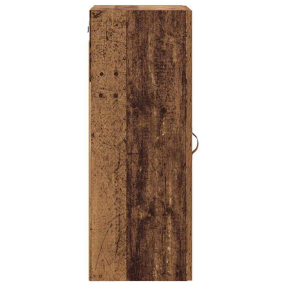 Wall Mounted Cabinet Old Wood 34.5 x 34 x 90 cm Engineered Wood