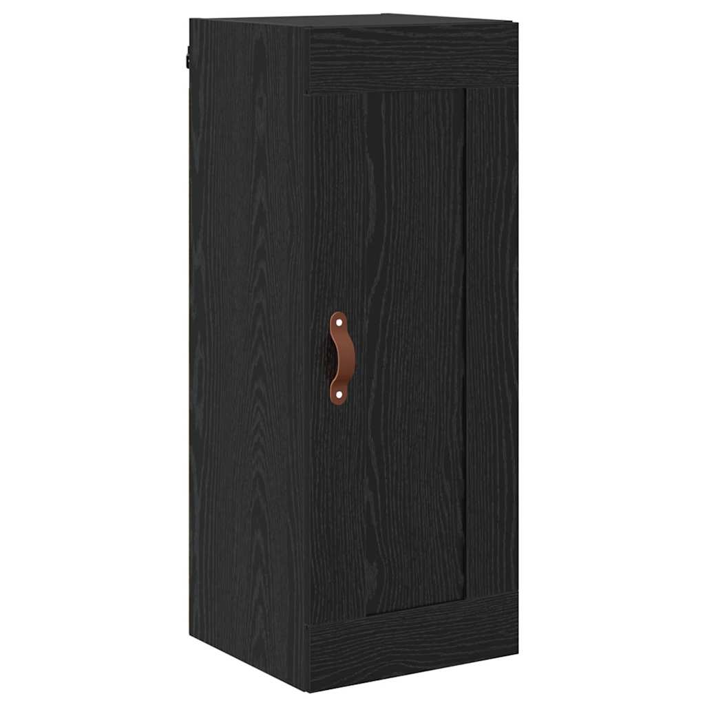 Wall Mounted Cabinet Black Oak 34.5 x 34 x 90 cm
