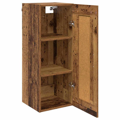 Wall Mounted Cabinet Old Wood 34.5 x 34 x 90 cm Engineered Wood
