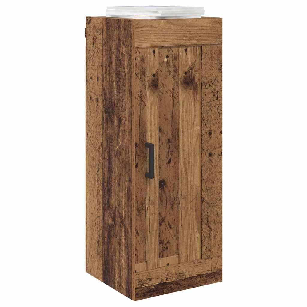 Wall Mounted Cabinet Old Wood 34.5 x 34 x 90 cm Engineered Wood