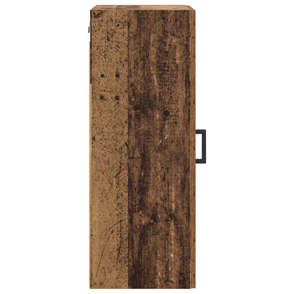 Wall Mounted Cabinet Old Wood 34.5 x 34 x 90 cm Engineered Wood