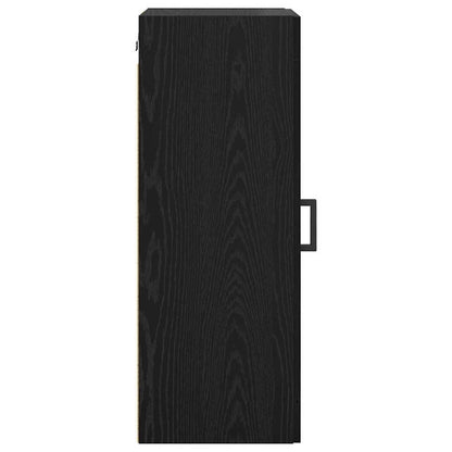 Wall Mounted Cabinet Black Oak 34.5 x 34 x 90 cm