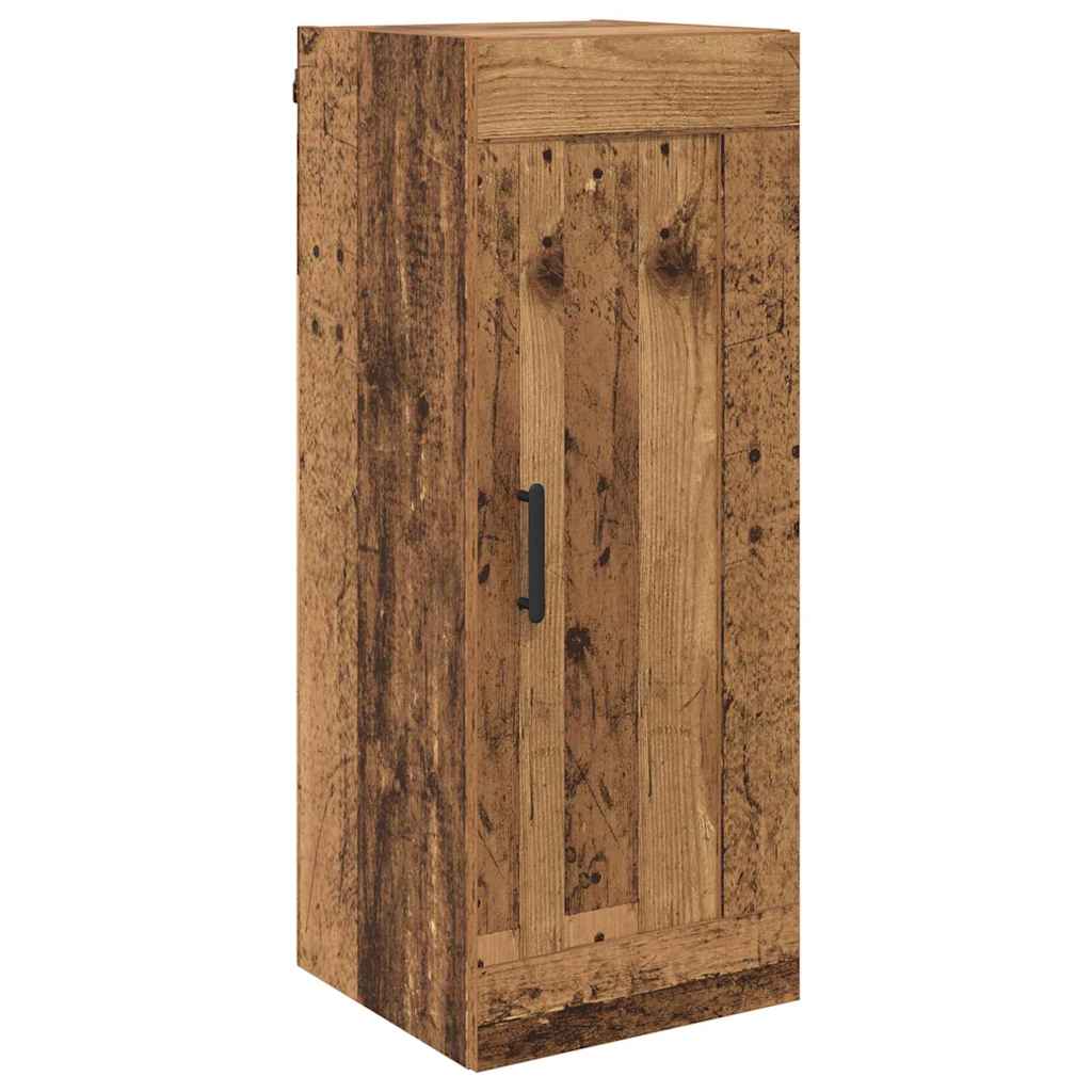Wall Mounted Cabinet Old Wood 34.5 x 34 x 90 cm Engineered Wood