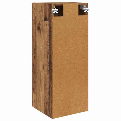 Wall Mounted Cabinet Old Wood 34.5 x 34 x 90 cm Engineered Wood
