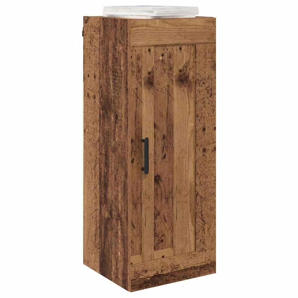 Wall Mounted Cabinet Old Wood 34.5 x 34 x 90 cm Engineered Wood